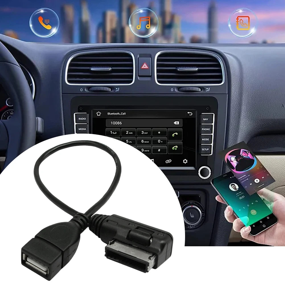 Music MDI MMI AMI to USB Aux Adapter for Audi Q5 Q7 A8