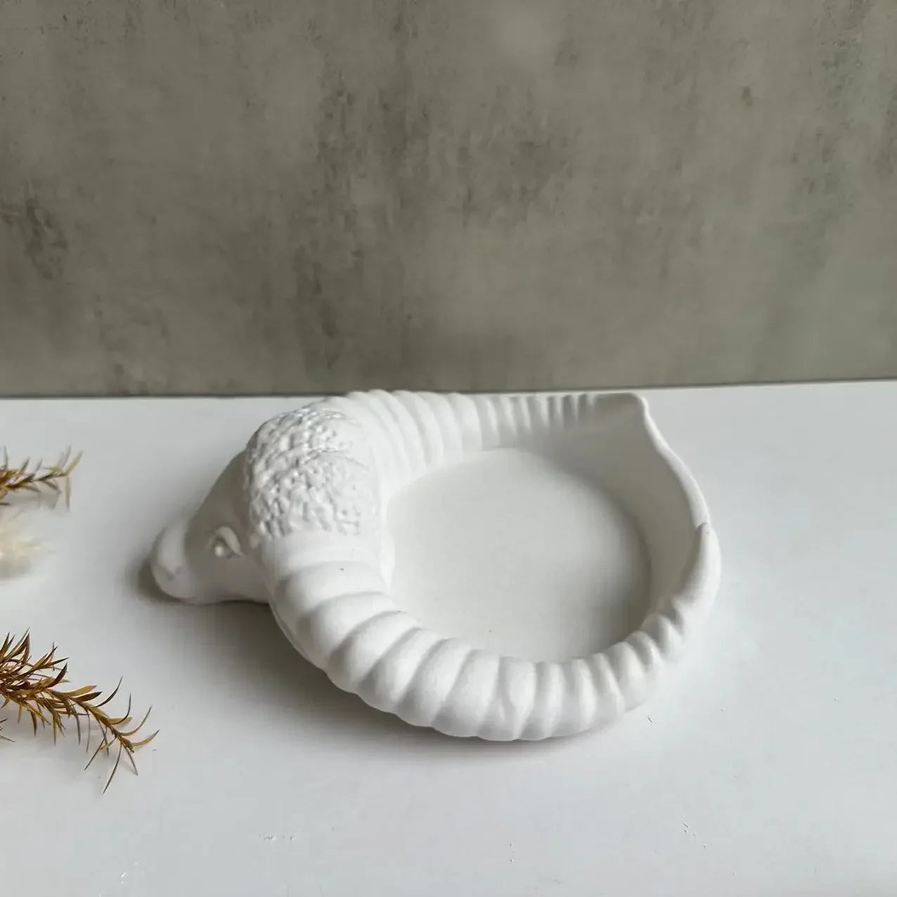 Cow Horn Head Ashtray Silicone Mold For Concrete Molds