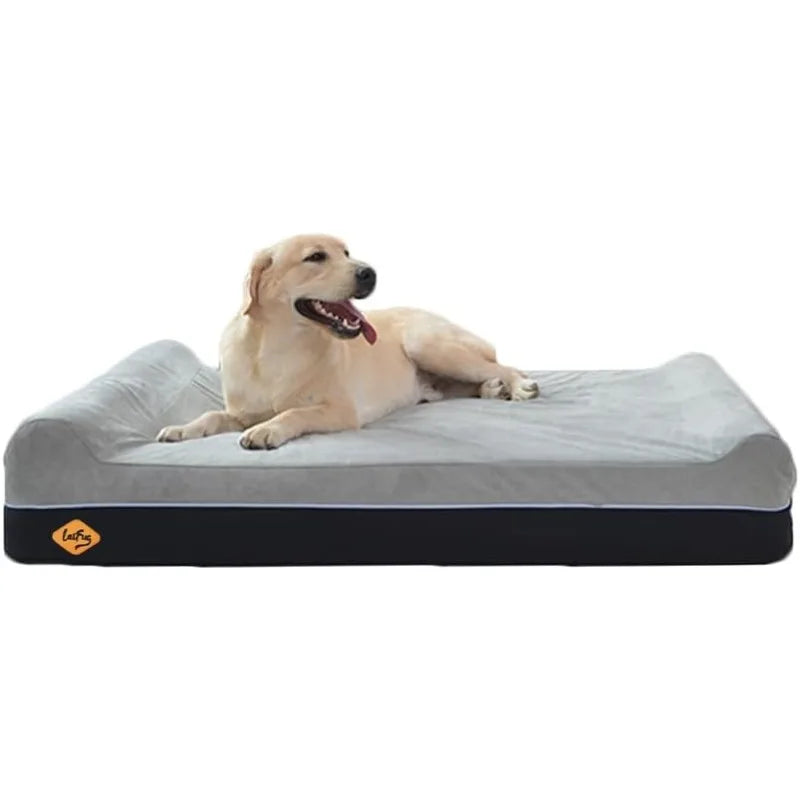 Orthopedic Memory Foam Extra Large Dog Bed Slate Grey