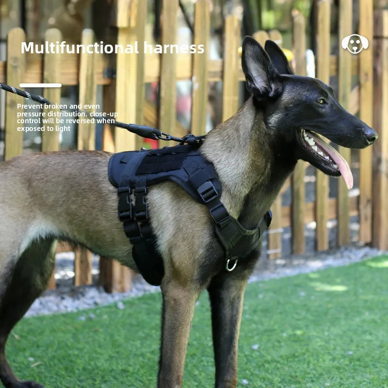 Tactical No Pull Dog Harness Reflective Vest Large Dogs