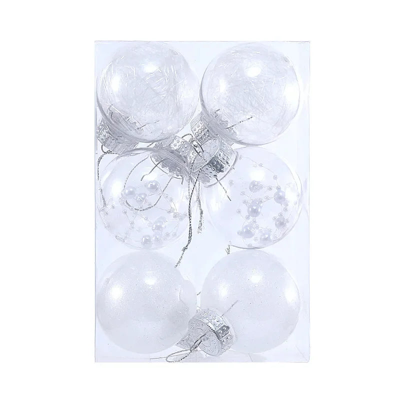 Anti Drop Bouncy Christmas Ball 6cm 8cm Pet Transparent Ball