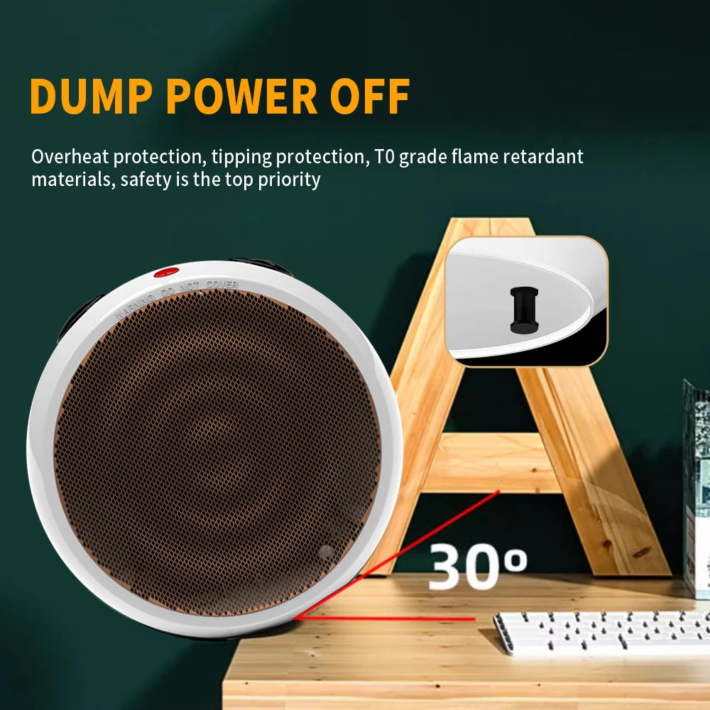 1500W Portable Electric Space Heater With Thermostat 1S