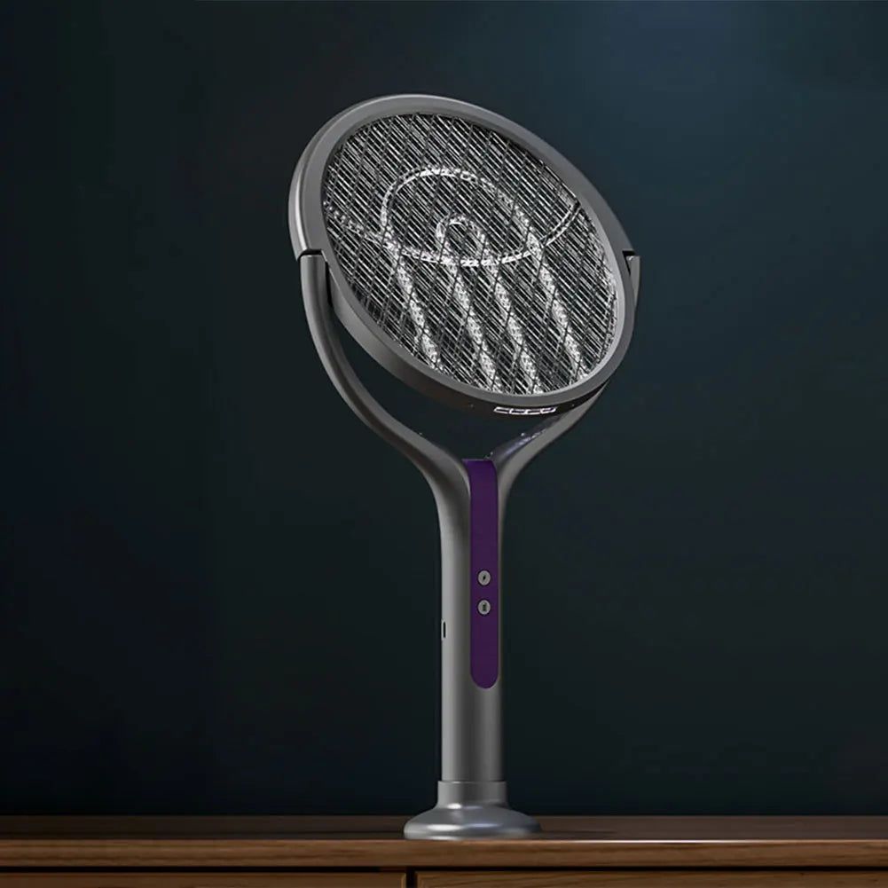 Rotating Bug Zapper Racket Mosquito Swatter Rechargeable