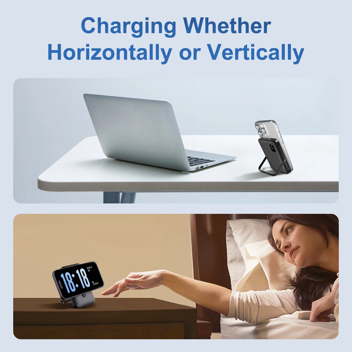 Magnetic Power Bank 10000mAh Wireless Charger 20W Charge