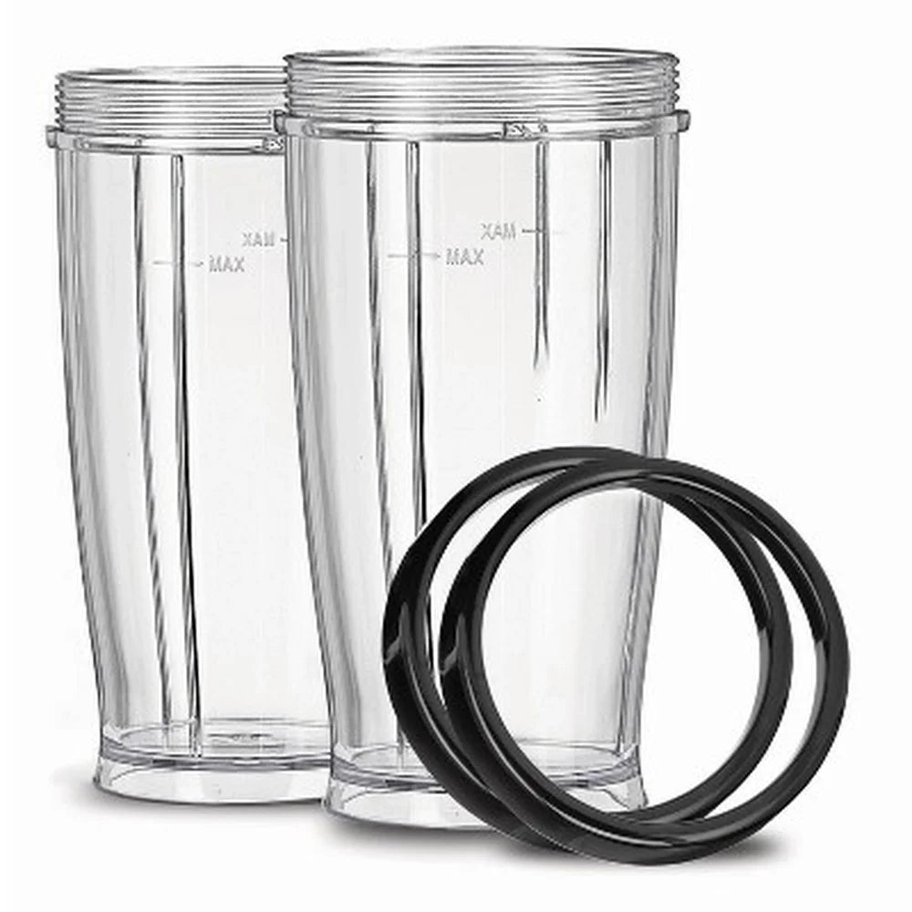 8 Piece Personal Blender Stainless Steel Blade Large Cups