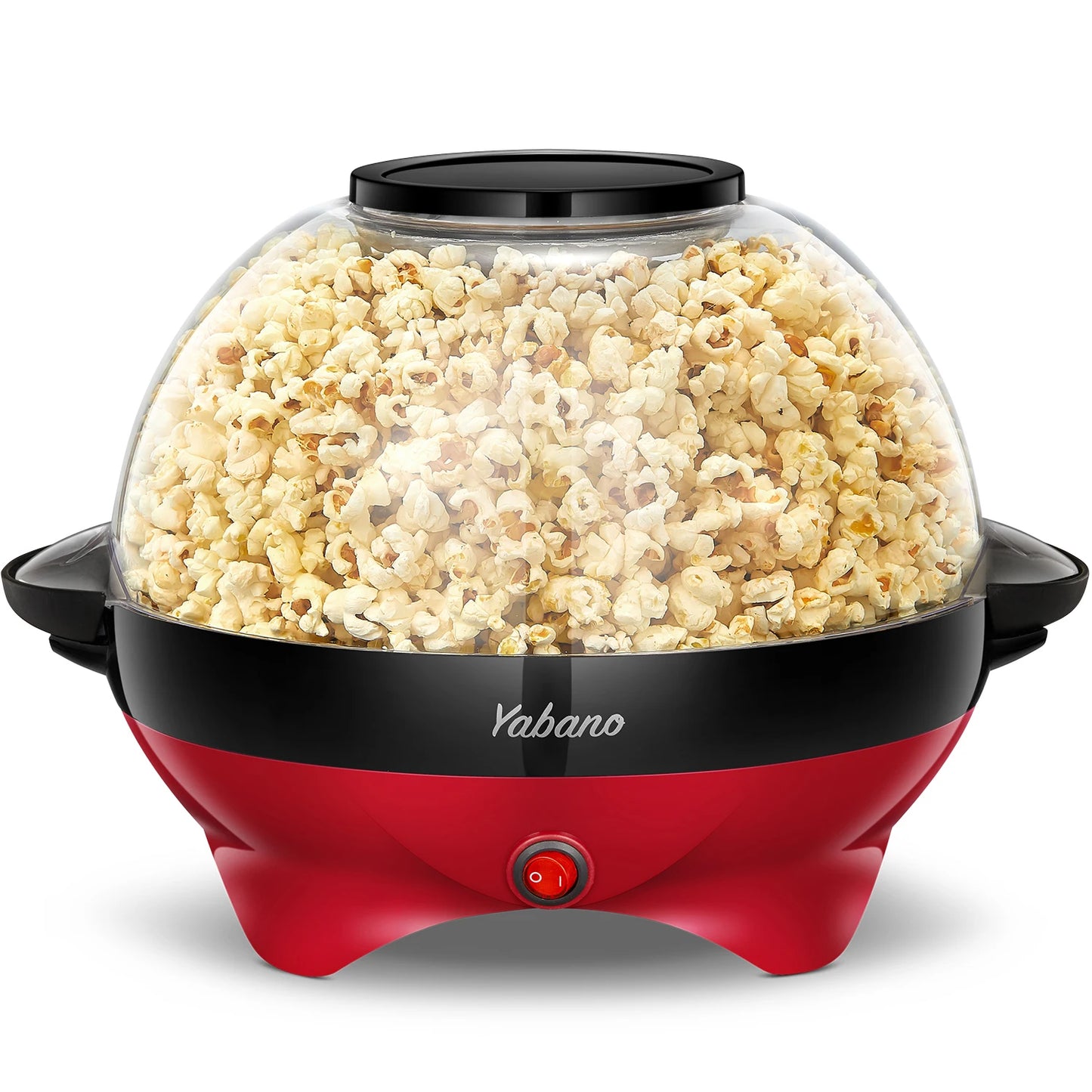 Yabano 6 Quart Popcorn Machine Electric Popper with Nonstick Plate Quick Heat Technology and Cool Touch Handles