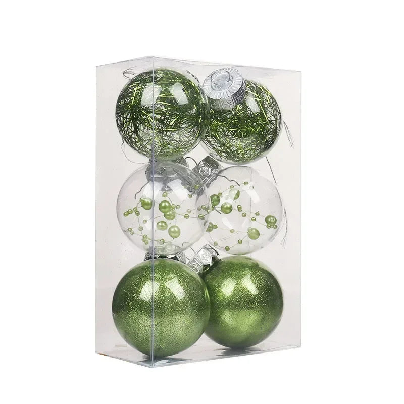 Anti Drop Bouncy Christmas Ball 6cm 8cm Pet Transparent Ball