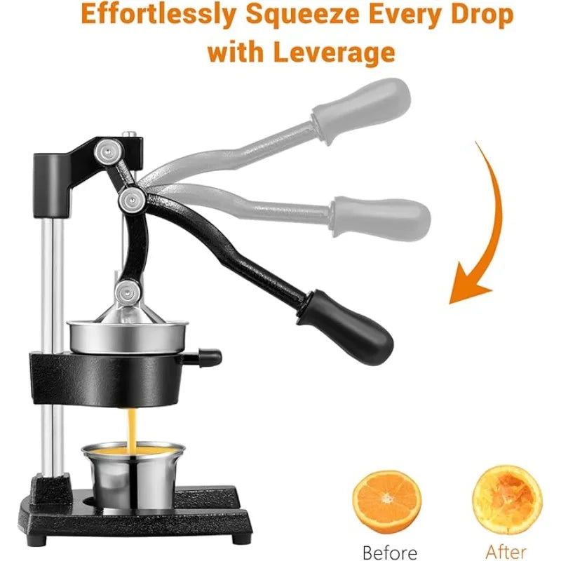 Heavy Duty Cast Iron Manual Juicer Hand Press Citrus Lemon
