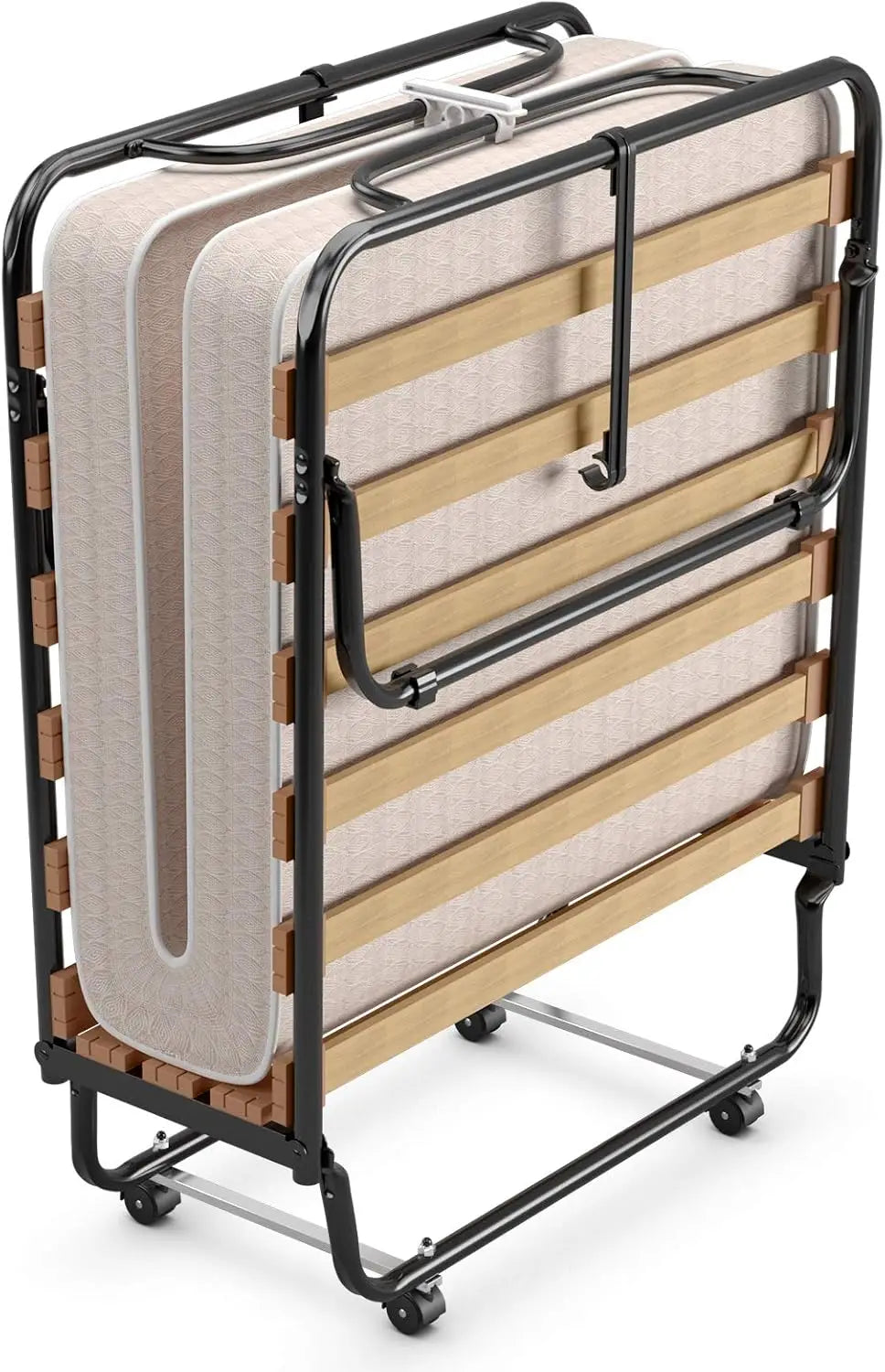 Folding Bed with Mattress, Rollaway Guest Bed Portable Sleeper - Ultimate Objects