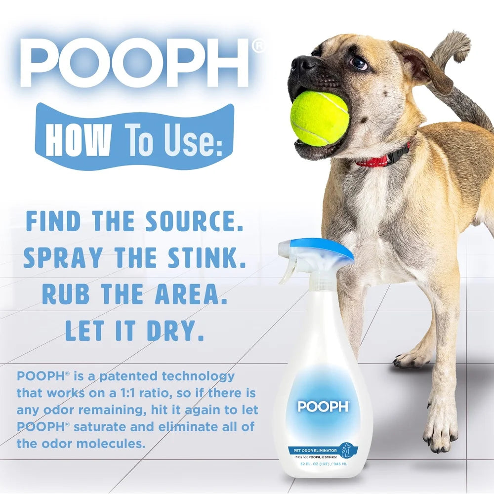 Pet Odor Eliminator Spray 32 Oz Fragrance Free Enzymatic