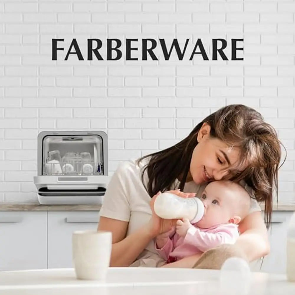 Portable Countertop Dishwasher 5L Water Tank Five Programs