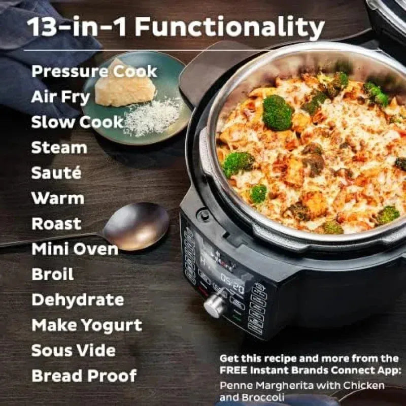 ZAWQ Instant Pot Duo Crisp Lid 13 In 1 6 5 Quart Capacity