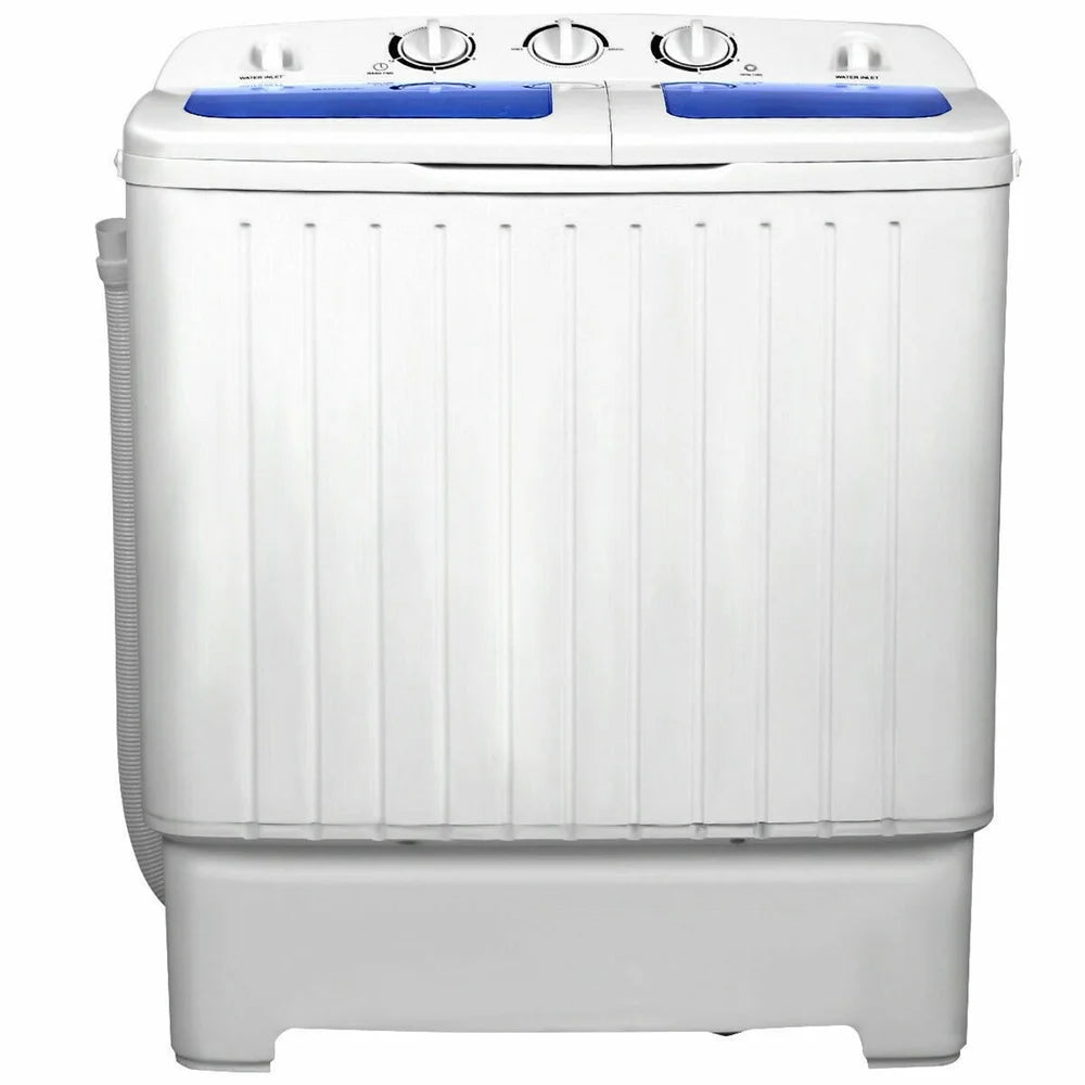 Compact Portable Twin Tub Washing Machine 17.6 Lb Capacity