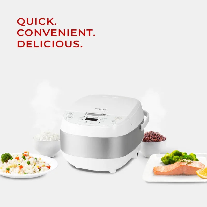 Cuckoo CR0605F 6 Cup Micom Rice Cooker Nonstick Menu Options