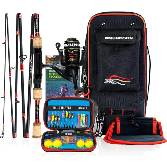 Savvy Rider Backpacker All In One Automatic Fishing Combo