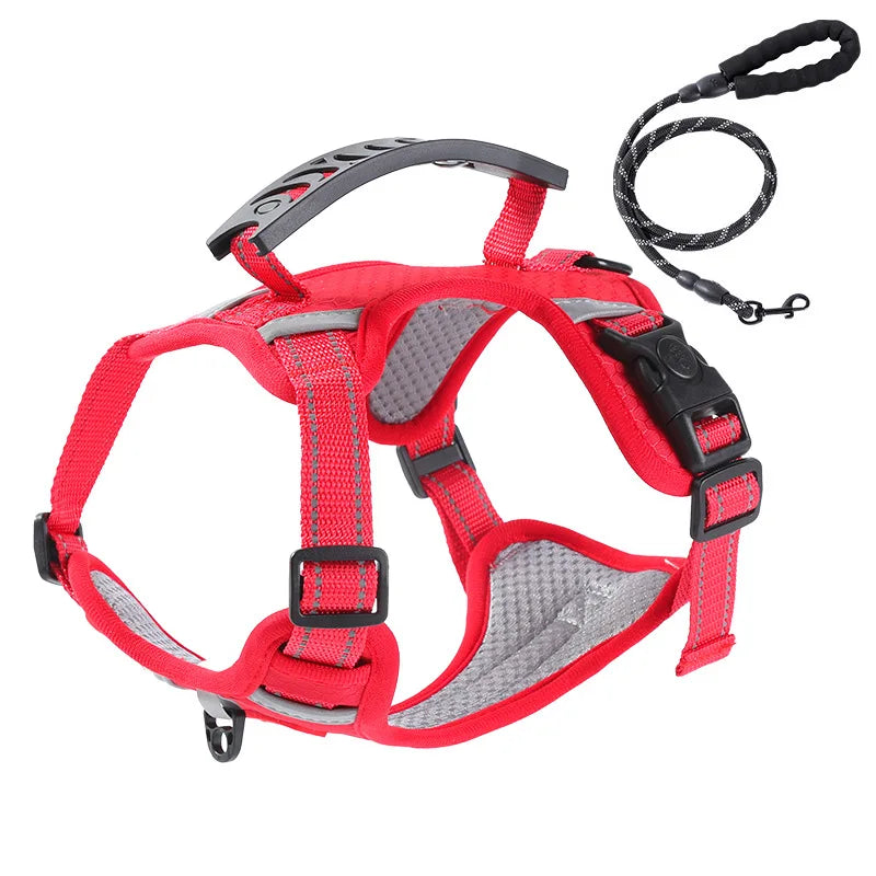 Vest Harness Reflective Strip Breathable Mesh For Small Pets