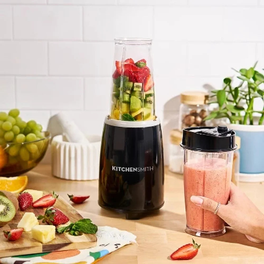 8 Piece Personal Blender Stainless Steel Blade Large Cups