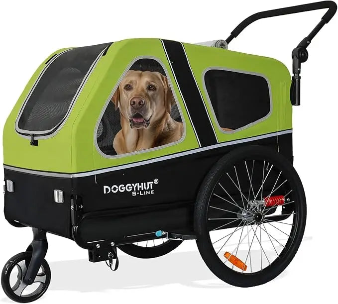 Doggyhut S Line XL Pet Bike Trailer Stroller for Big Dogs