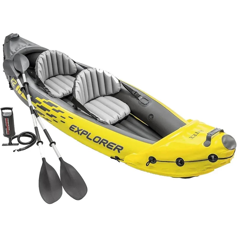 Intex Explorer K2 Inflatable Kayak With Paddles And Pump