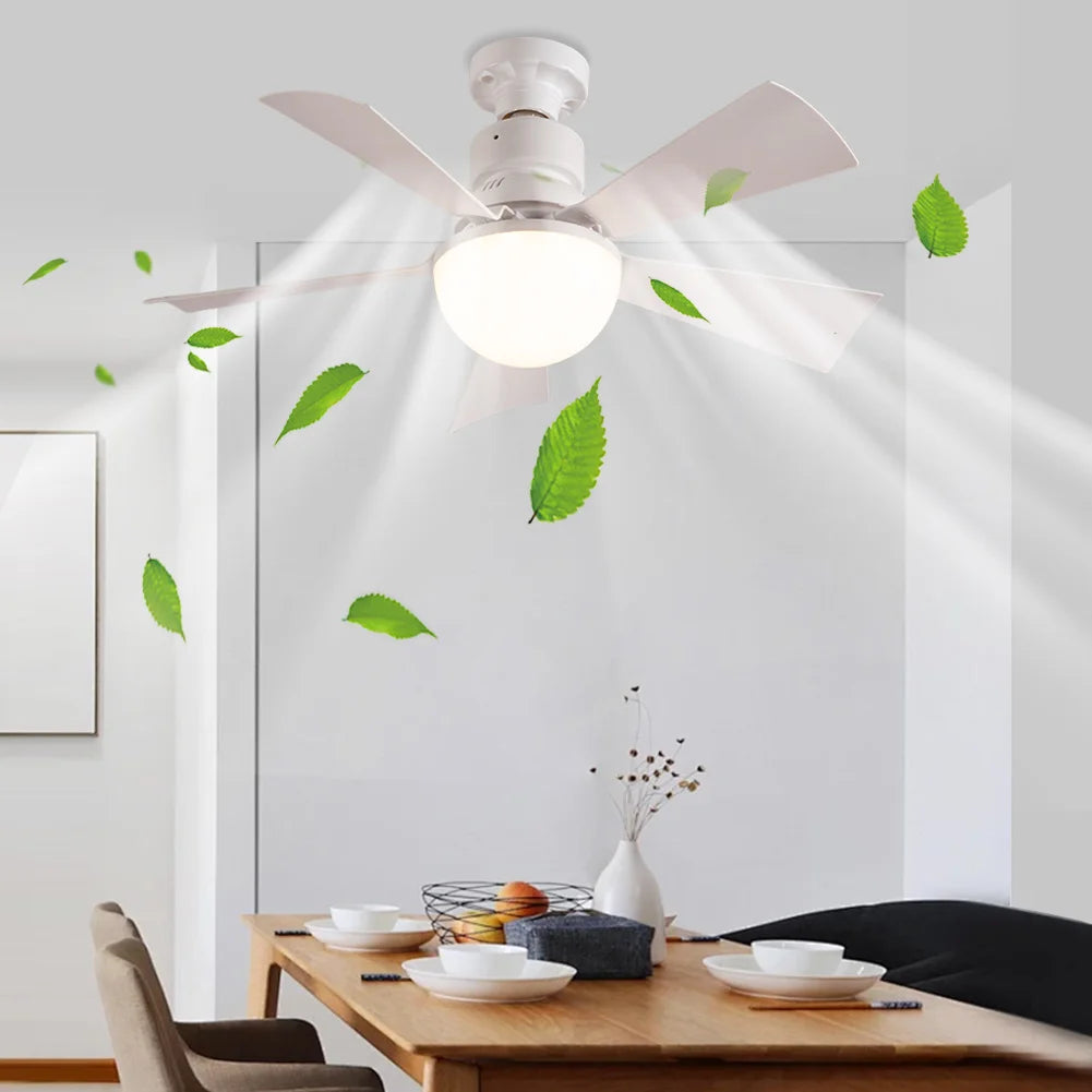 30W LED Ceiling Fan With Remote 3 Speeds Modern Living Room