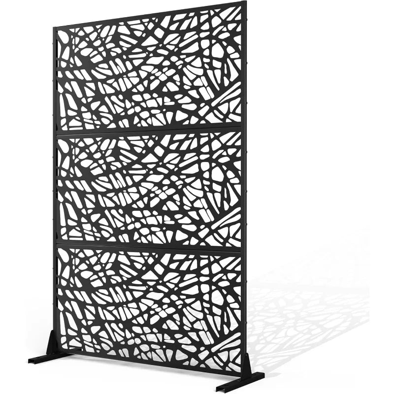 Metal Outdoor Privacy Screen Fence Panel 72x47 Inches