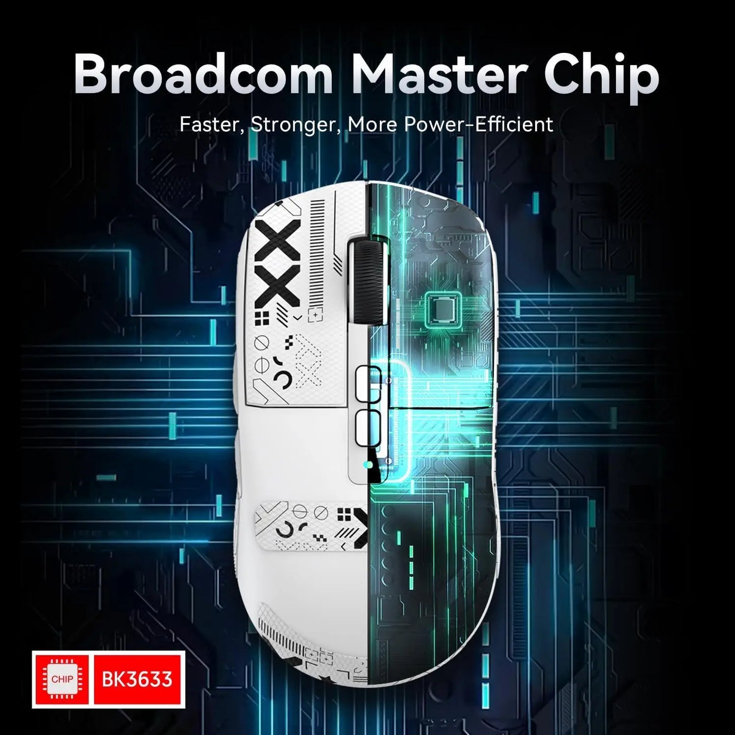 Attack Shark X6 Wireless Gaming Mouse With RGB Backlight