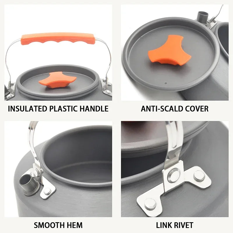 Water Kettle Portable Ultralight Titanium Aluminum Camping - Ultimate Objects