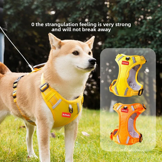 Vest Harness Reflective Strip Breathable Mesh For Small Pets