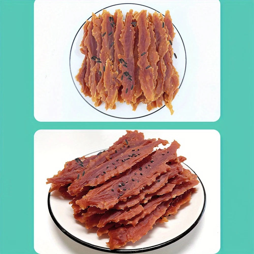 Sesame Duck Jerky Dog Treats 7.05oz 14.11oz All Natural Healthy Easily Digestible