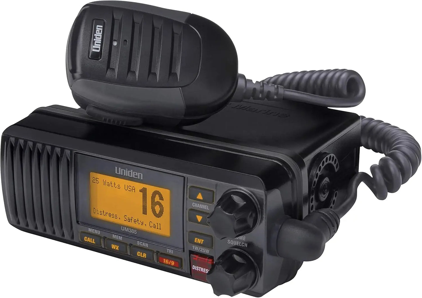 Um385 25W Fixed Mount Marine VHF DSC Radio Waterproof IPX4