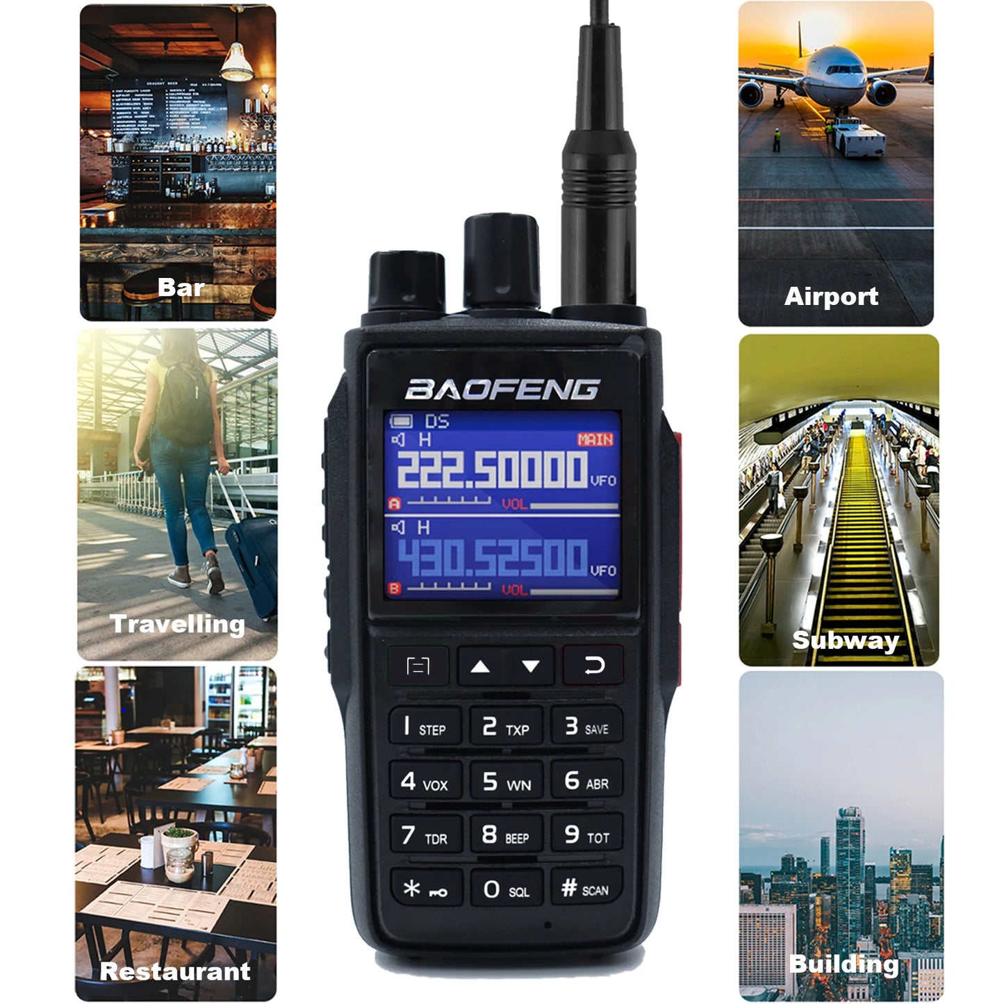 Baofeng UV 22 Two Way Radio USB Type C NOAA FM Long Range