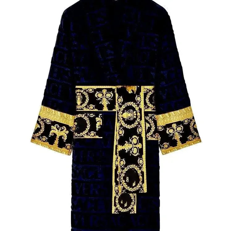 Autumn Winter Bathrobe Pajamas With Pockets Long Sleeve