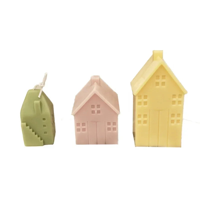 Small House Candle Mold Kit Silicone For Handmade Candles