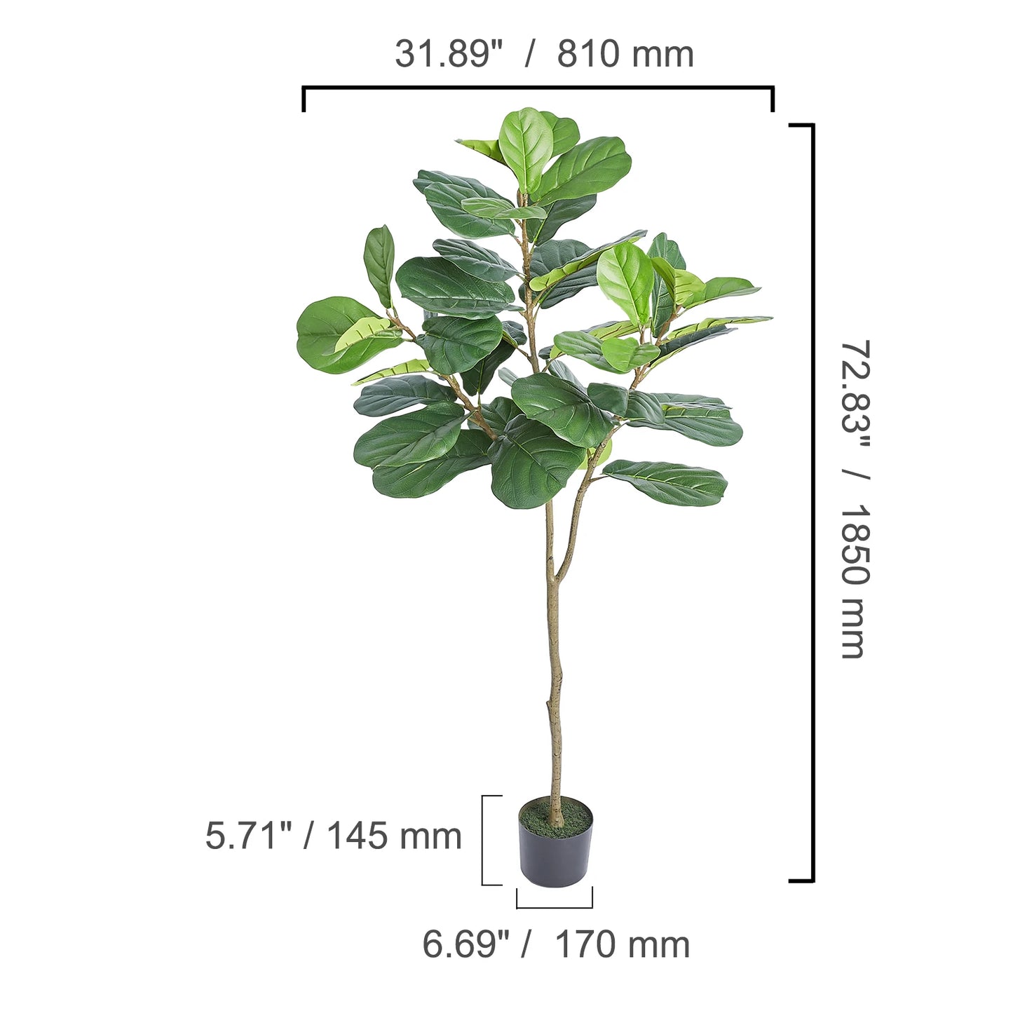 SucceBuy Artificial Olive Tree Tall Faux Plant Easy Care