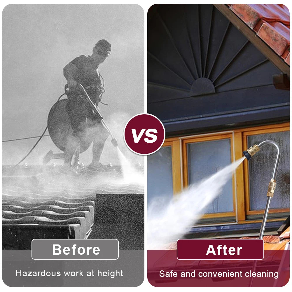 10Pcs Pressure Washer Extension Wand Set 6 Nozzles 4000 PSI