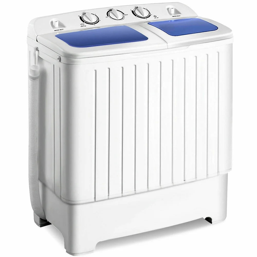 Compact Portable Twin Tub Washing Machine 17.6 Lb Capacity