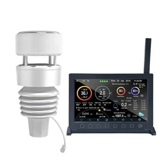 Weather Station HP2564 7 Inch Display WS90 Outdoor Sensor