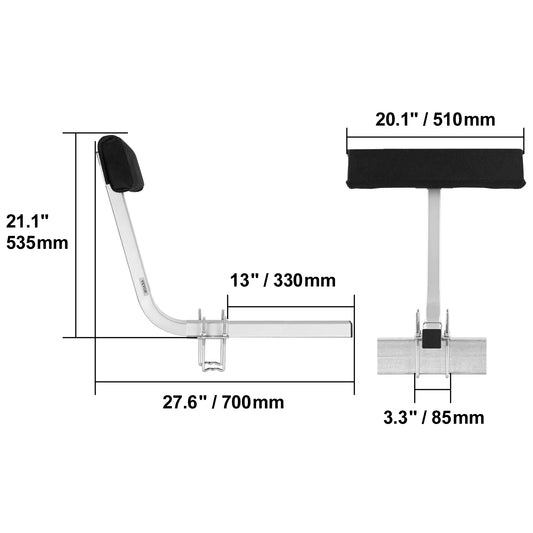 SucceBuy Boat Trailer Guide Poles Adjustable Rustproof Steel