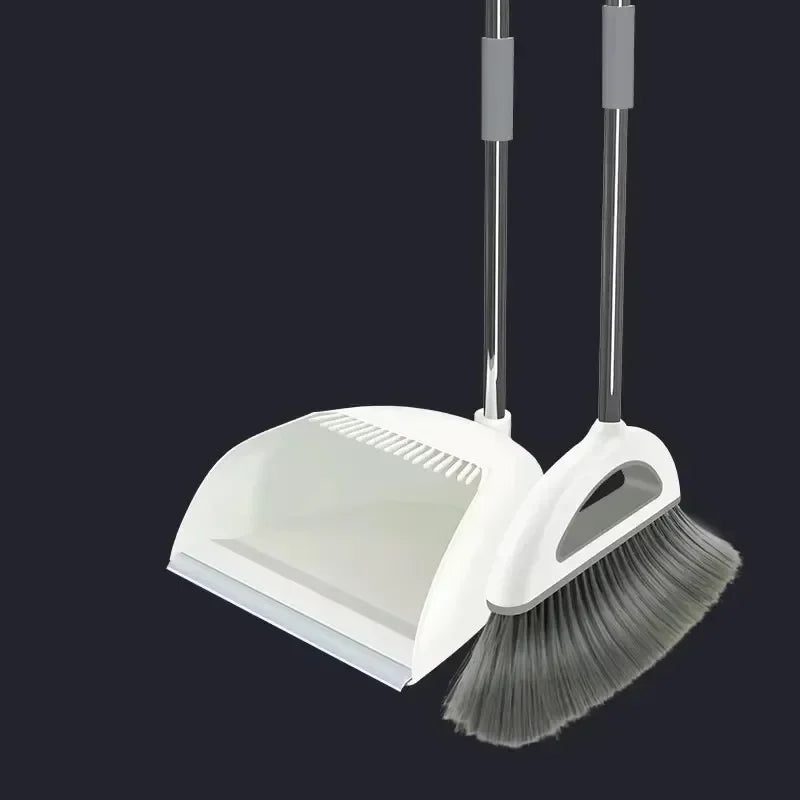Plastic Broom And Dustpan Set Removable Home Floor Cleaner