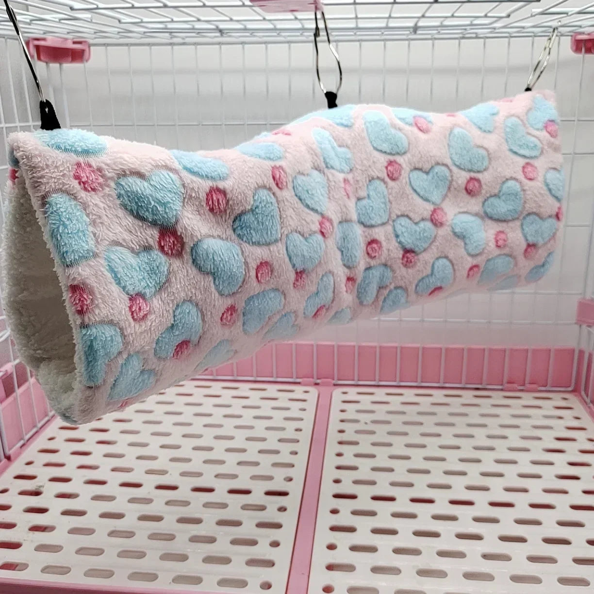 Ultra Soft Plush Pet Channel Nest For Hamster Guinea Pig
