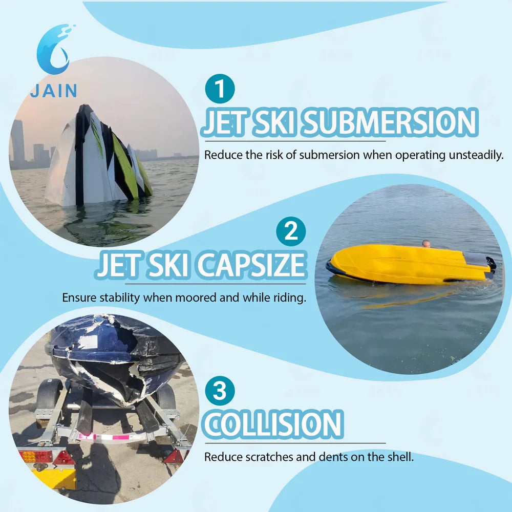 US Warehouse Inflatable PVC Jet Ski Collar Kit 325cm 0.9mm Non Slip Protective Pontoon Rib For Jet Ski Boat