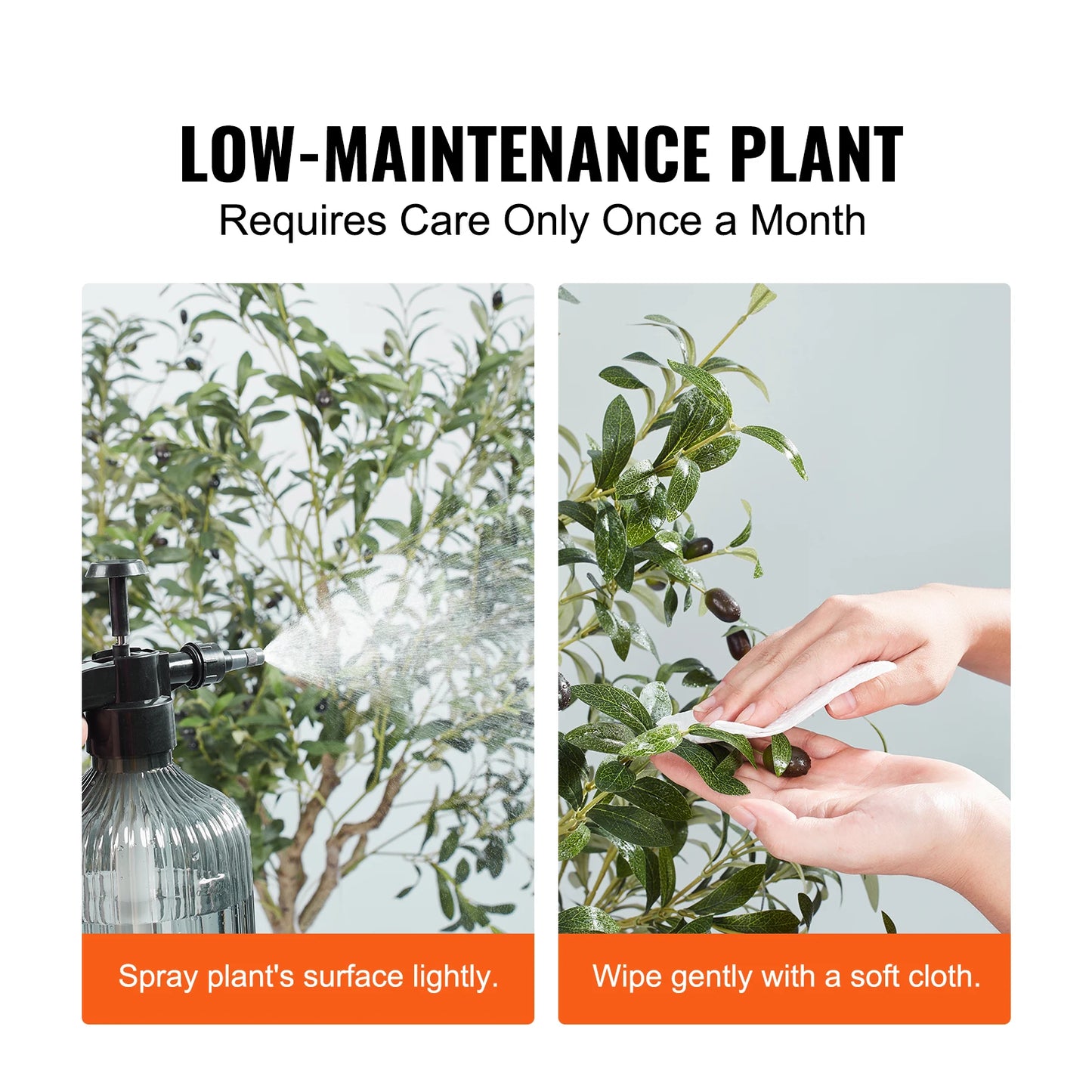 SucceBuy Artificial Olive Tree Tall Faux Plant Easy Care
