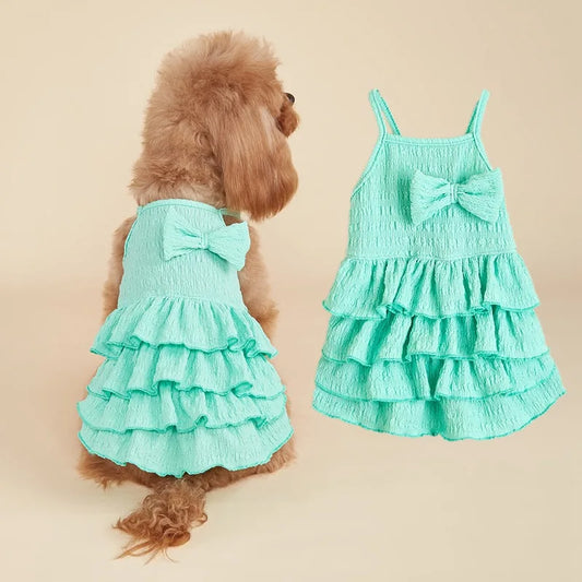 Summer Candy Layer Pet Dress Cake Skirt Small Cute Dogs