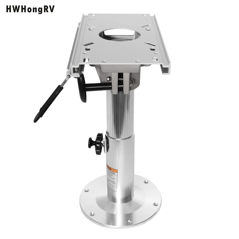 Aluminum Adjustable Locking Boat Seat Pedestal With Slide