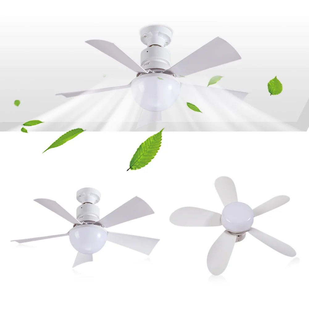 30W LED Ceiling Fan With Remote 3 Speeds Modern Living Room