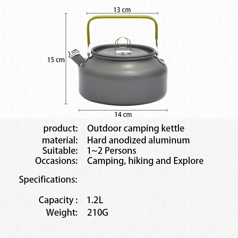 Water Kettle Portable Ultralight Titanium Aluminum Camping - Ultimate Objects