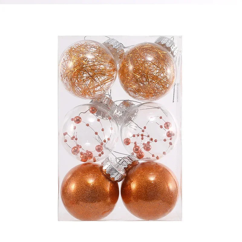 Anti Drop Bouncy Christmas Ball 6cm 8cm Pet Transparent Ball