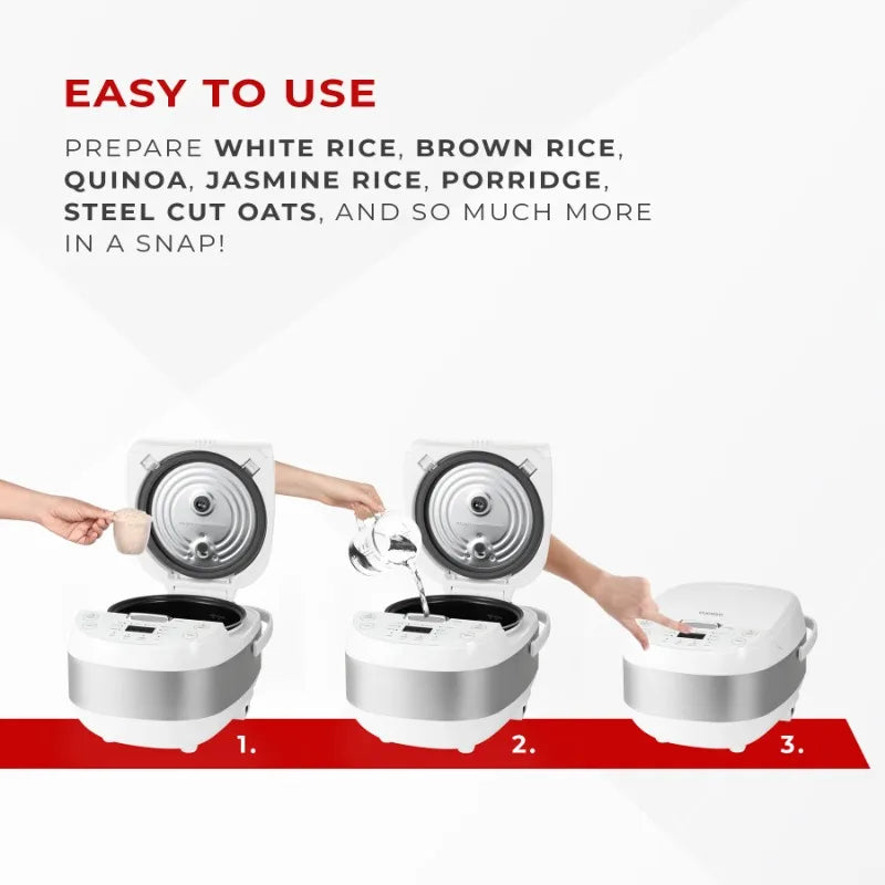 Cuckoo CR0605F 6 Cup Micom Rice Cooker Nonstick Menu Options