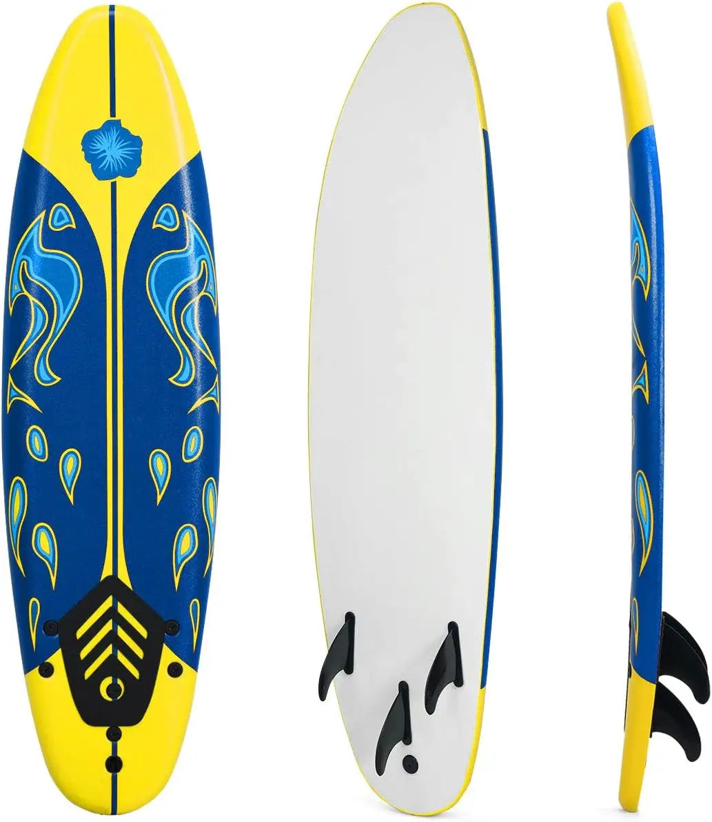 6 FT Stand Up Paddle Board with Removable Fins and Safety Leash for Teenagers Adults and Beginners Lightweight Non Slip Design