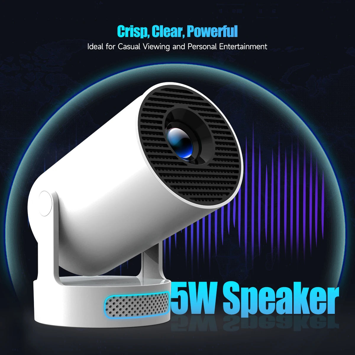Magcubic HY300 Pro Projector 4K 720P With 5W Speaker Android 11 8000 Lumens WiFi 6 BT5.4 Outdoor Video Home Theater Projector